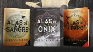 Los 3 libros de la saga del Empíreo publicados hasta el momento.