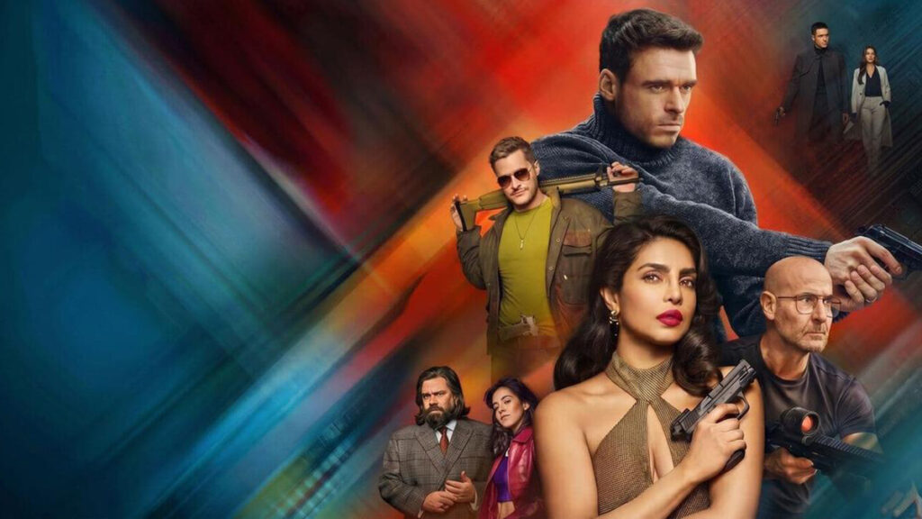 Cartel promocional de la temporada 2 de Citadel, que muestra a sus principales protagonistas.