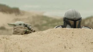 Escena de 'The Mandalorian & Grogu'.