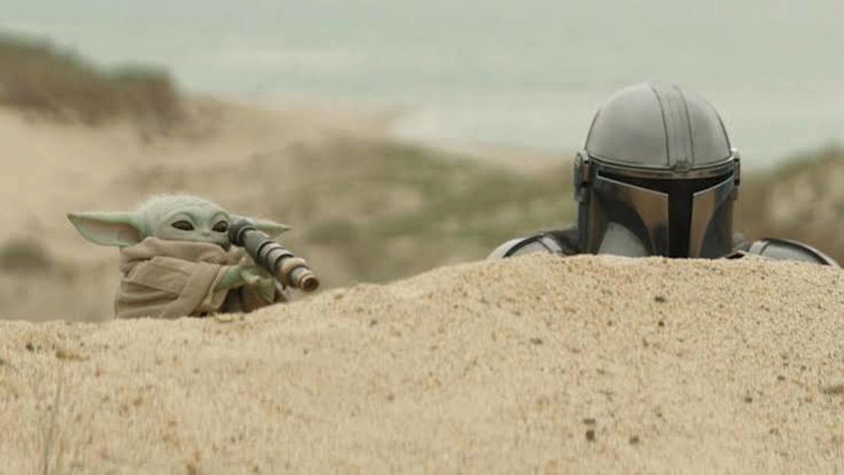Escena de 'The Mandalorian & Grogu'.