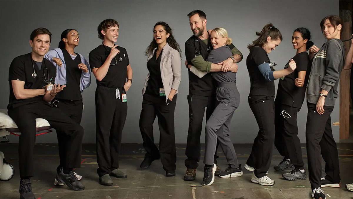 Protagonistas de The Pitt posando para la cámara.