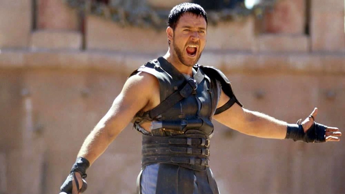 Imagen de Russell Crowe en 'Gladiator'.