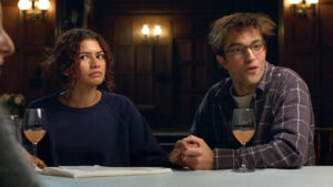 Zendaya y Robert Pattinson en una escena de 'El drama'.