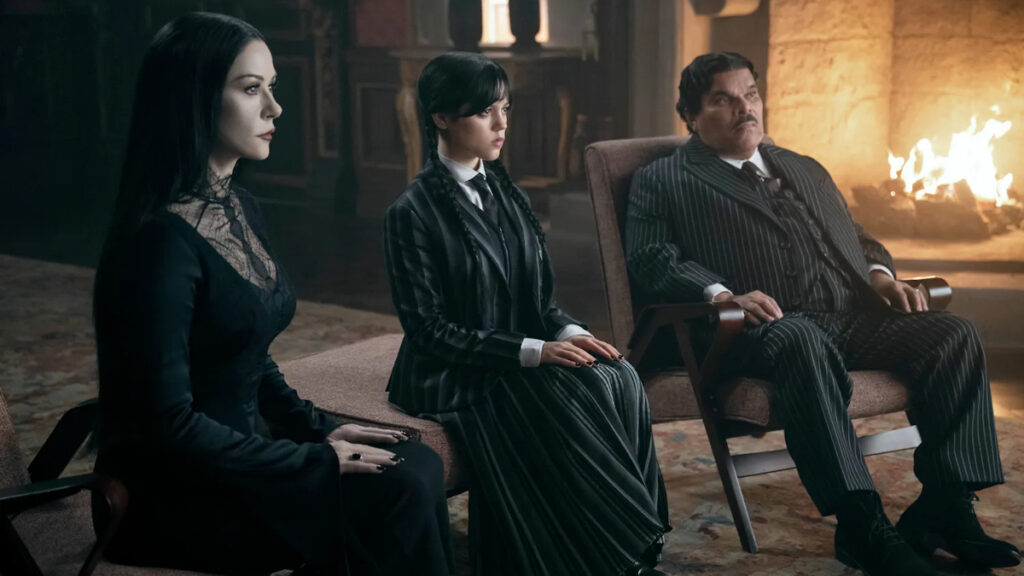 Catherine Zeta-Jones y Luis Guzmán, junto a Jenna Ortega, son los Addams