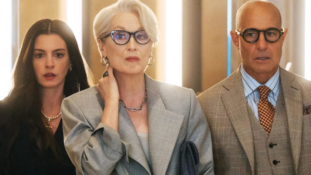 Meryl Streep, Anne Hathaway y Stanley Tucci, en 'El diablo viste de Prada 2'