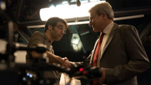 David Verdaguer y Albeto San Juan en una escena del tráiler de la película 'El director' de Dani de la Orden.