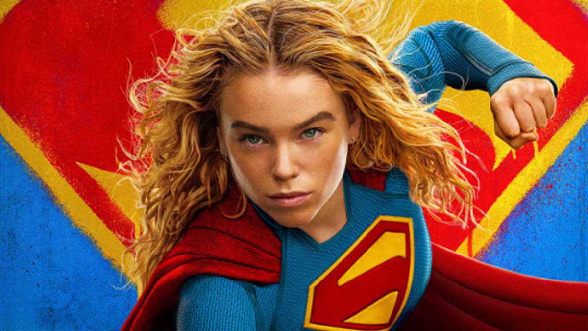 Milly Alcock en el cartel promocional de 'Supergirl'.