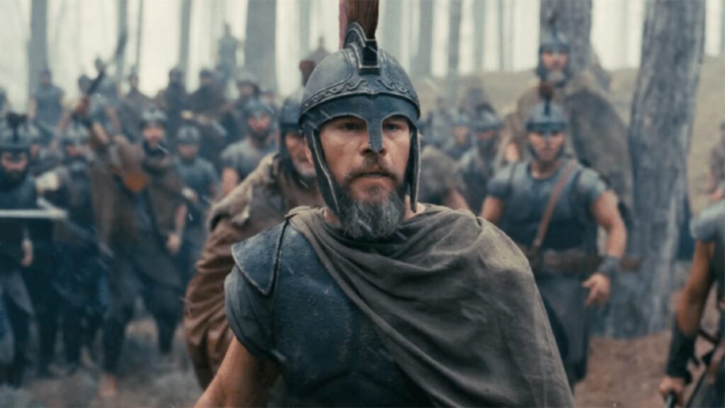Matt Damon interpretando a Odiseo en 'La Odisea' de Christopher Nolan.