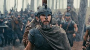 Matt Damon interpretando a Odiseo en 'La Odisea' de Christopher Nolan.