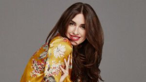 Paz Vega posando en una sesión de fotos.