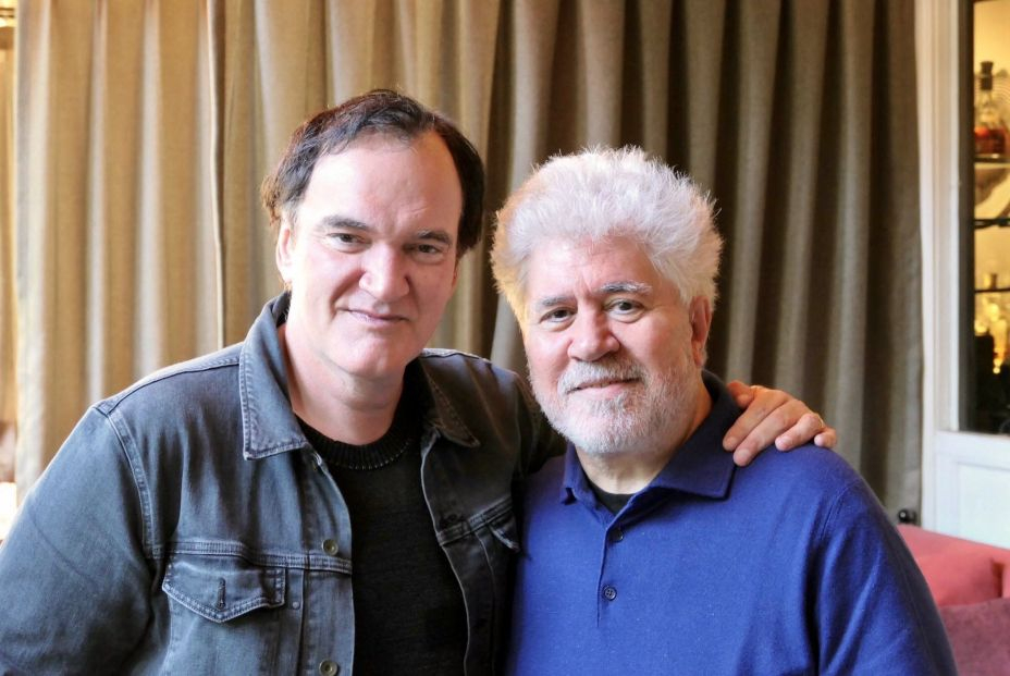 Amistad y admiración entre Quentin Tarantino y Pedro Almodóvar.