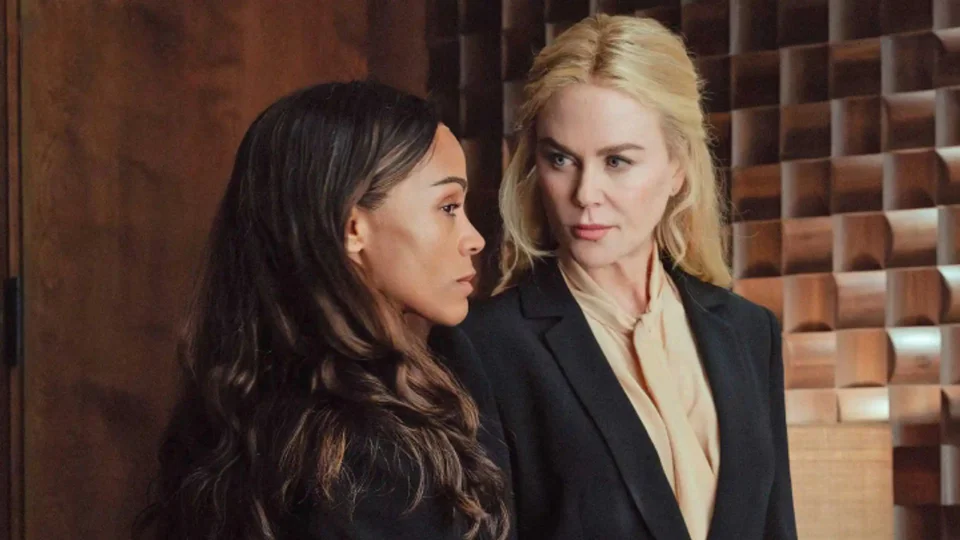 Zoe Saldaña es Joe McNamara y Nicole Kidman es Kaitlyn Meade en 'Lioness'.