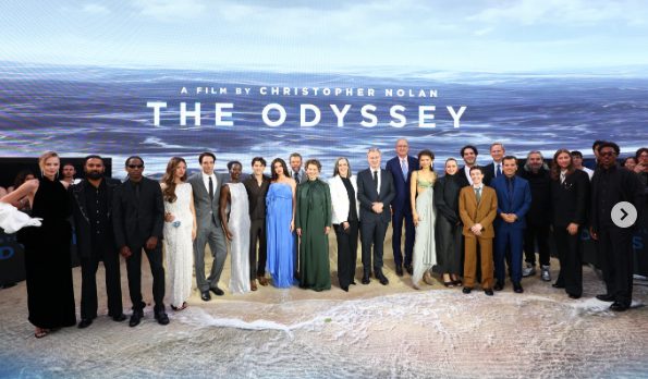 El reparto de ‘La Odisea’, en el estreno en Londres