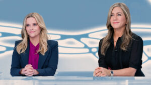 Reese Witherspoon y Jennifer Aniston, en 'The Morning Show'.