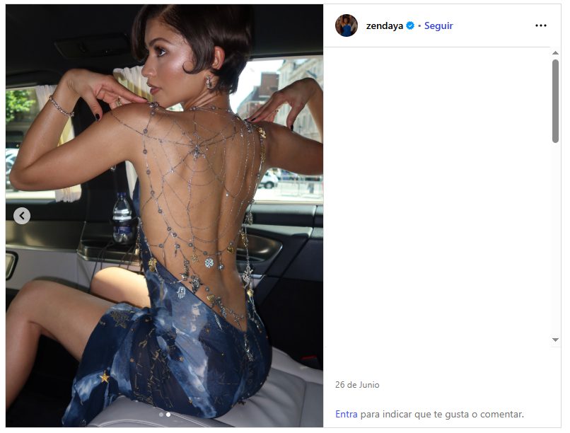 El vestido de telarañas de Zendaya en la promoción de 'Spider-Man: Brand New Day'