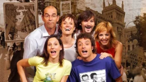 Parte del reparto de 'Aquí no hay quien viva'