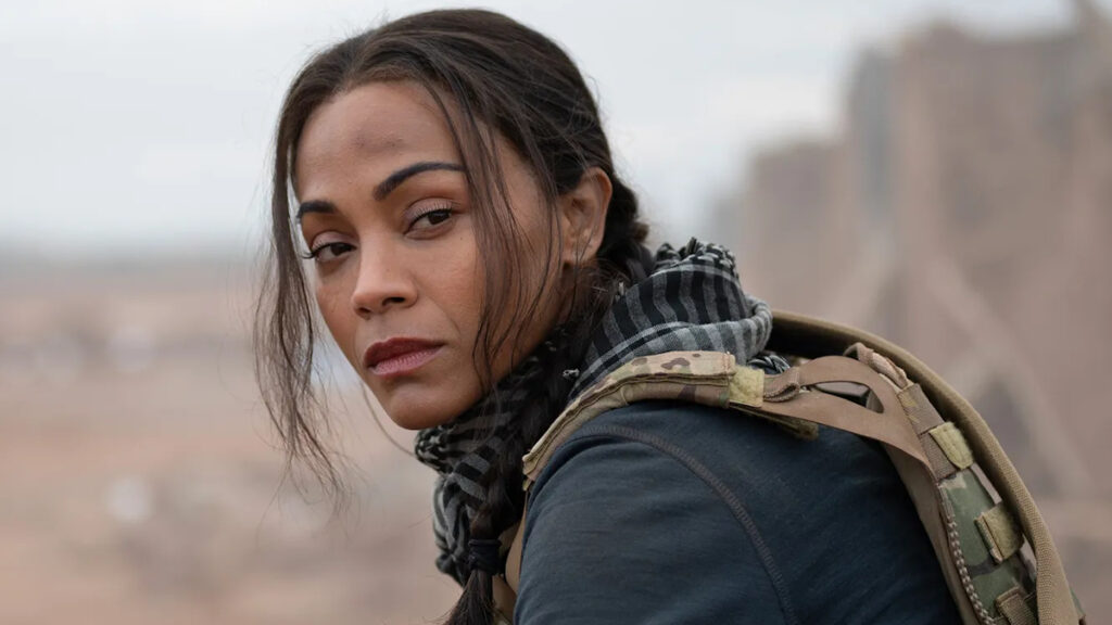 Zoe Saldaña es Joe McNamara en 'Lioness'.