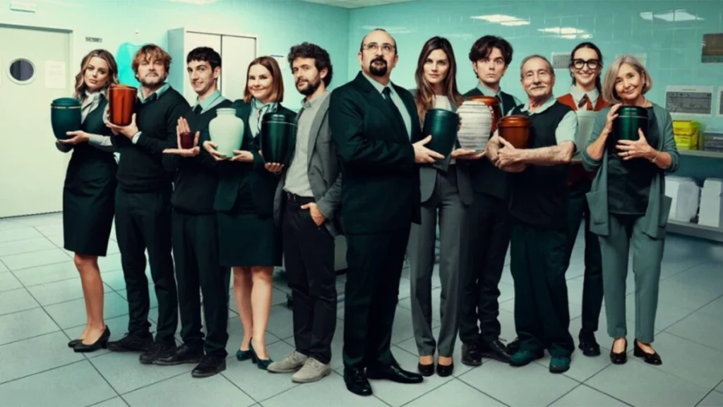 El reparto de la temporada 4 de 'Muertos S.L., reunido para despedir la serie por todo lo alto en Netflix.