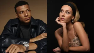 Kylian Mbappé y Ester Expósito.