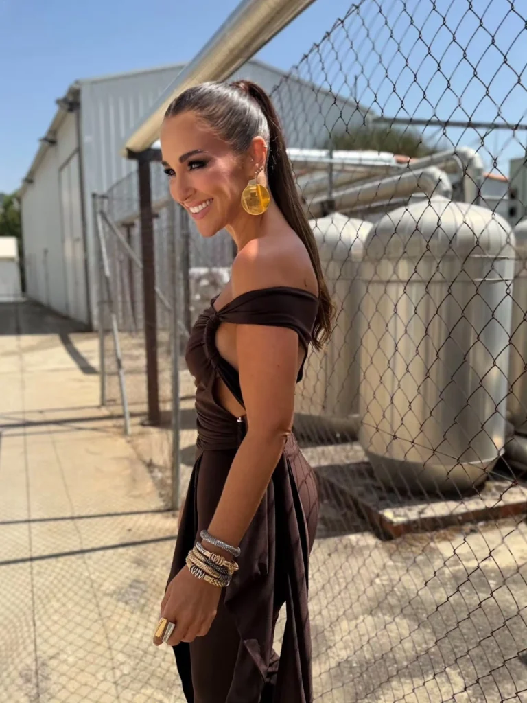 Paula Echevarría, con un look total black.