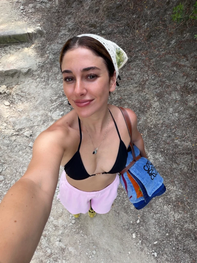 Blanca Suárez, en la playa.
