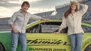 Tom Cruise y Anne Hathaway, en la promoción de 'Días de trueno 2'.