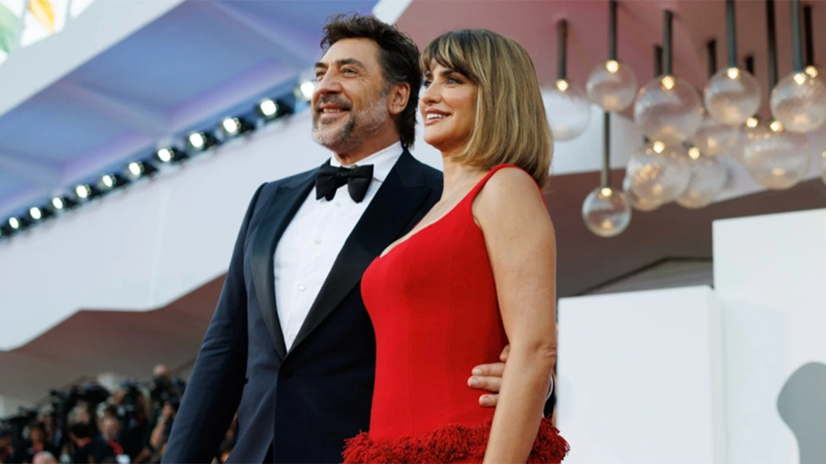La presentación de la película 'Búnker', con Javier Bardem y Penélope Cruz, pone la Mostra de Venecia patas arriba.