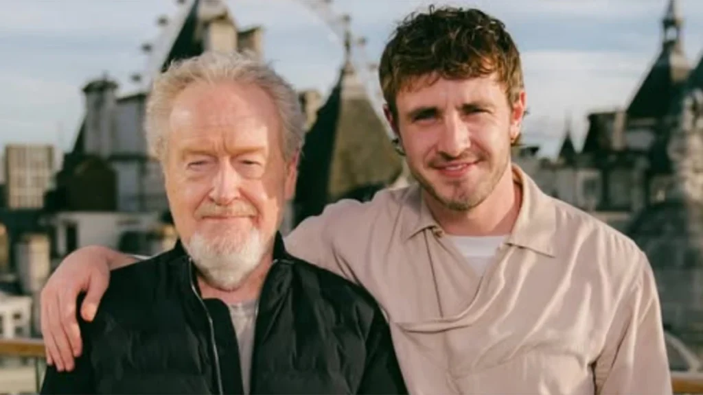 Oficialmente no hay ningún problema entre Ridley Scott y Paul Mescal, pero extraoficialmente parece que la cosa trae 'cola'.