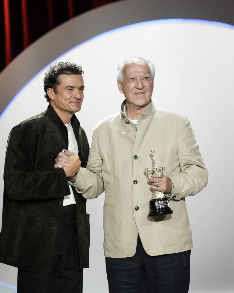 Orlando Bloom y Werner Herzog.