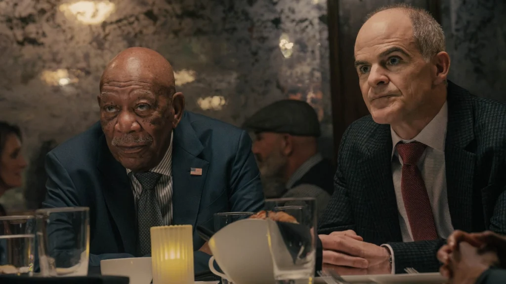 Morgan Freeman y Byron Westfield, en 'Lioness'.