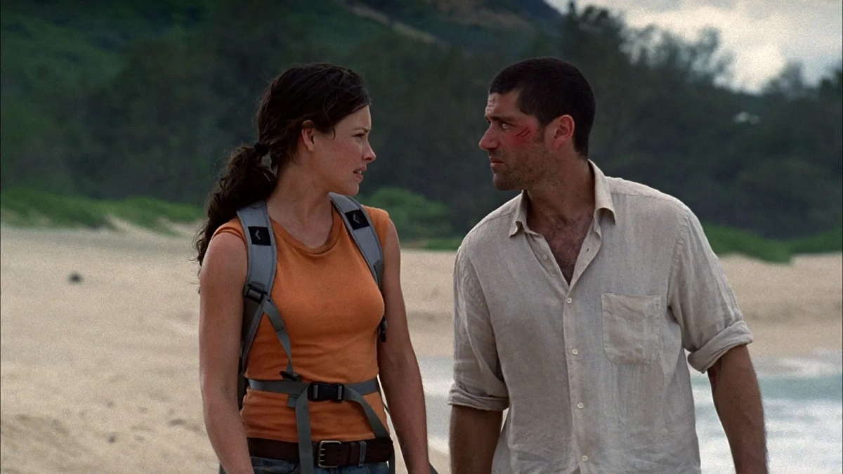 Evangeline Lilly (Kate) y Matthew Fox (Jack), en 'Lost' (Perdidos).