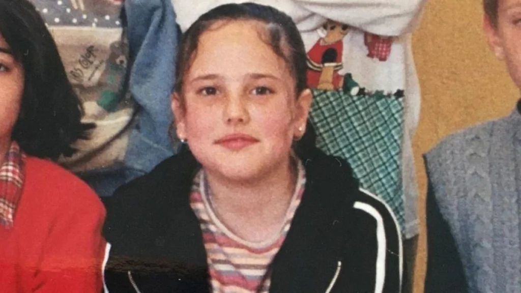 Natalia de Molina, durante su infancia en Granada, en una imagen publicada por RTVE.