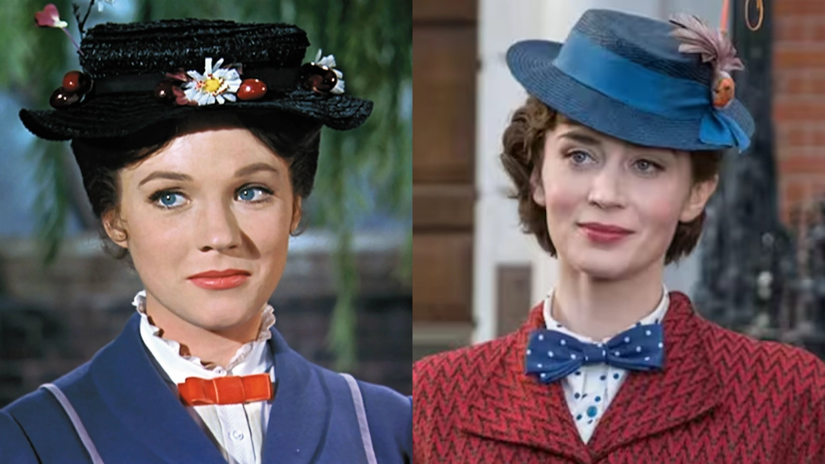 Julie Andrews y Emily Blunt fueron Mary Poppins.
