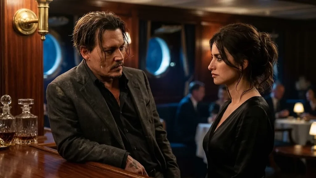 Johnny Depp y Penélope Cruz, en 'Day Drinker' ('Sed de sangre').