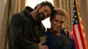 Karl Urban y Antony Starr en uno de los rodajes de 'The Boys'
