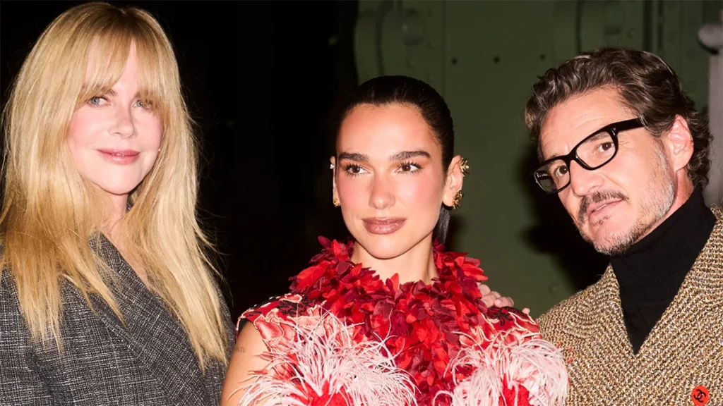 Dua Lipa, Nicole Kidman y Pedro PAscal se lo pasaron piruleta en el desfile de Chanel en París.