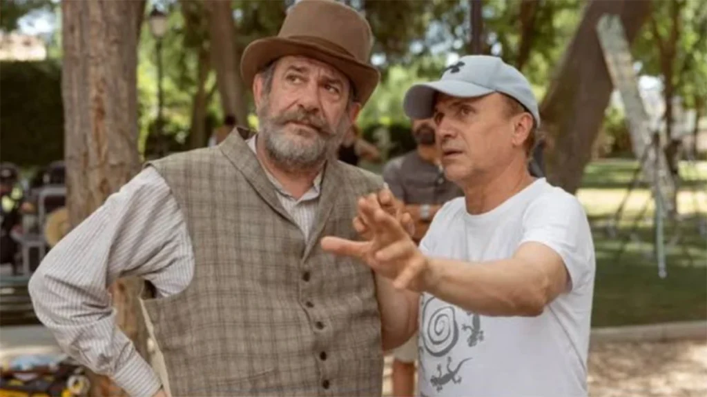 Karra Elejalde y José Mota en 'Arriba Tutto', el debut del humorista como director de largometraje.