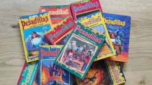 Imagen de algunos libros de 'Pesadillas', entre los mejores de R.L. Stine.