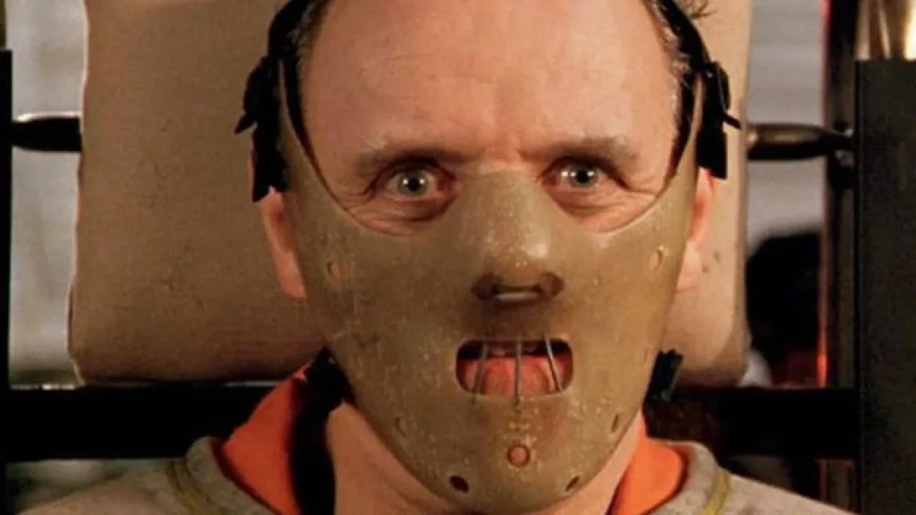 Anthony Hopkins, como Hannibal Lecter en 'El silencio de los corderos'.