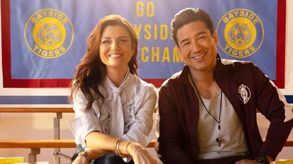 Tiffani Thiessen y Mario Lopez, protagonistas de 'Salvados por la campana'.