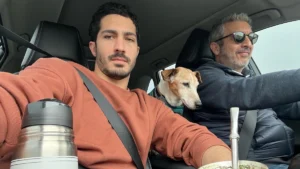 Chino Darín y Ricardo Darín, en una imagen familiar.
