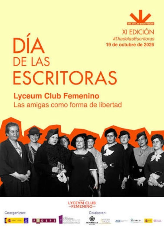 Cartel oficial del Día de las Escritoras 2026.