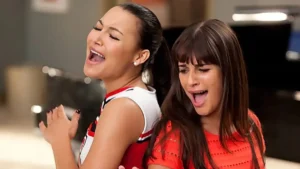 Lea Michele y Naya Rivera, en 'Glee'.