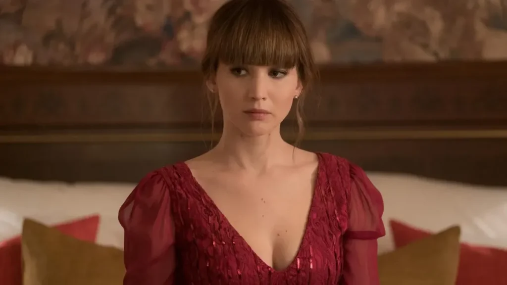 Jennifer Lawrence, en la película 'Gorrión rojo'.
