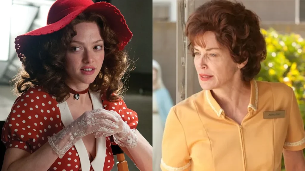 Amanda Seyfried y Sharon Stone, en sendos fotogramas de 'Lovelace'.