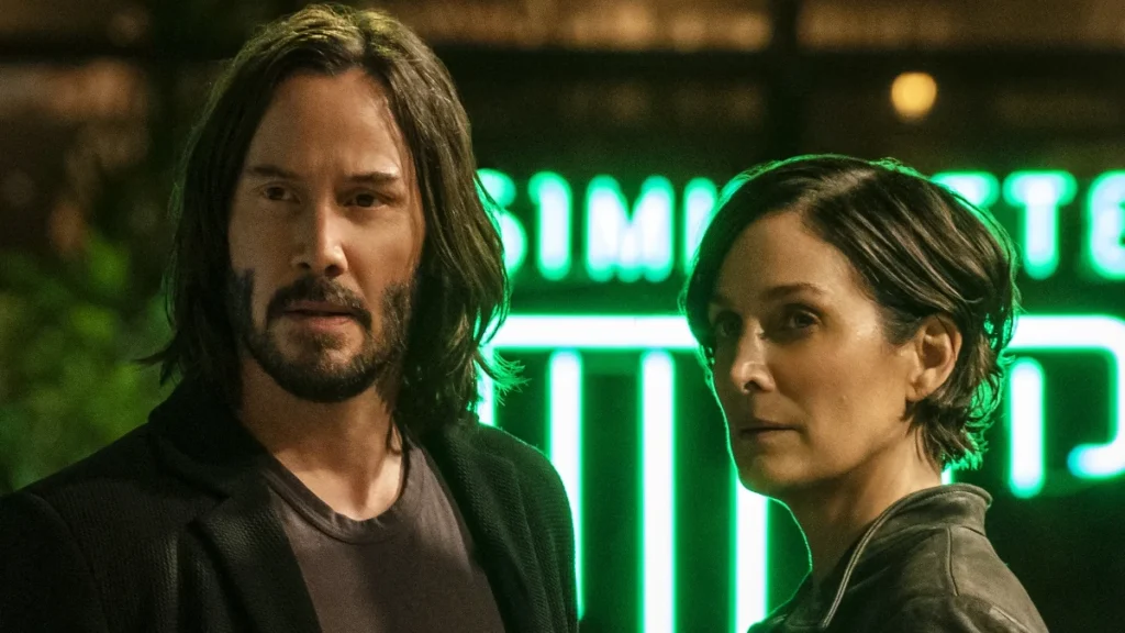 Keanu Reeves y Carrie-Anne Moss son Neo y Trinity en 'Matrix'.