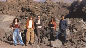 El reparto de 'El susurro del fuego', en Tenerife.